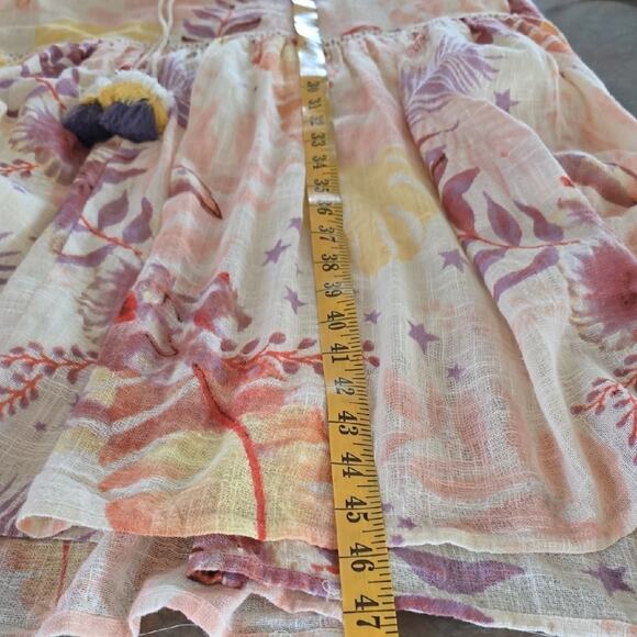 Z&L Tropical Print Sleeveless Maxi Dress Size Small - Picture 5 of 11